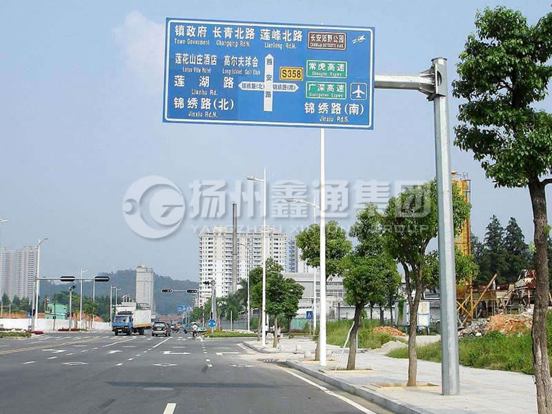 BZG-008，交通標(biāo)志桿，八棱交通標(biāo)志桿